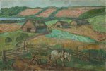 Июль в Горке - 1979, 71х106, холст, масло, цена договорная.